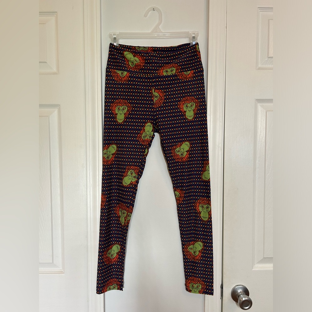 LuLaRoe Patterned Leggings - Monkeys and Shapes